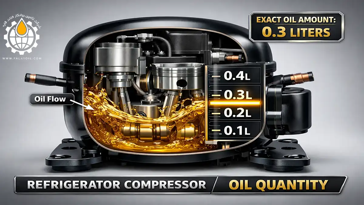 مقدار روغن کمپرسور یخچال چقدر است؟