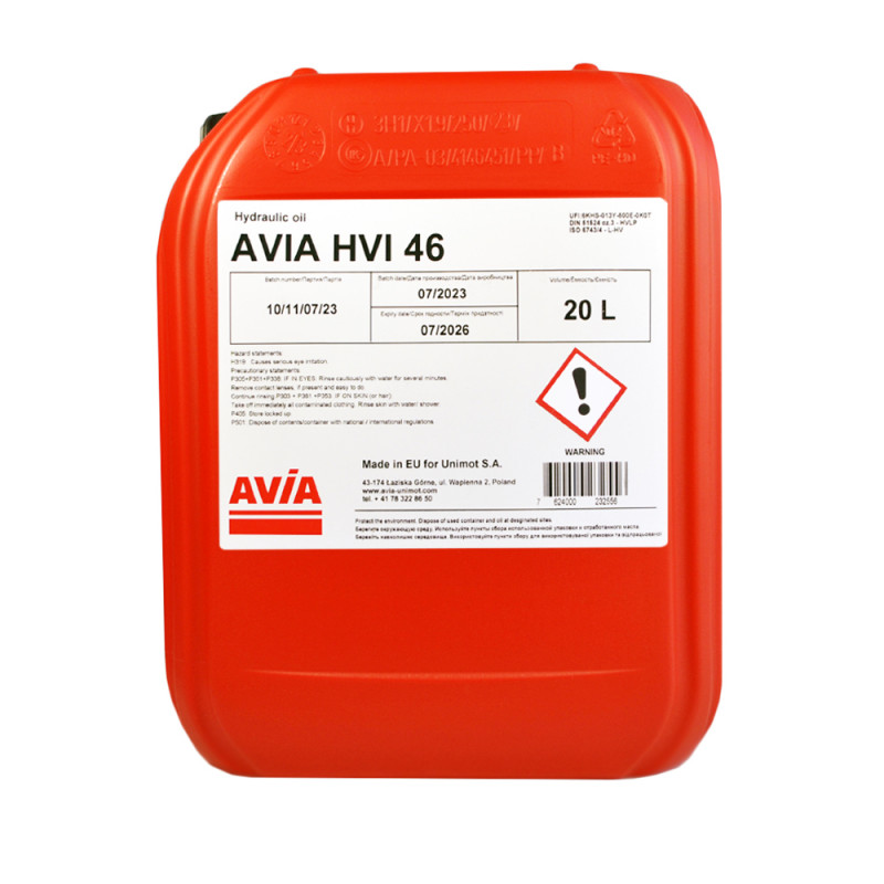 روغن Avia HLP 46 اصلی | روغن هیدرولیک صنعتی ISO VG 46 | falatoil.com