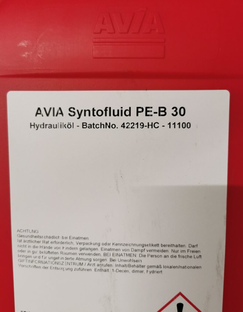 روغن Avia SYNTOFLUID PE-B 30 | روغن هیدرولیک PAO قابل تجزیه | falatoil.com