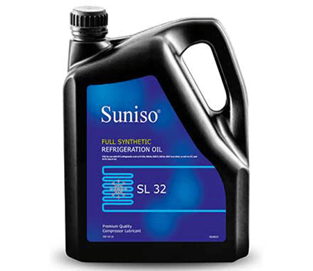 روغن Suniso SL 32 اصل | روغن کمپرسور تبرید POE مخصوص مبردهای HFC مثل R134a و R404A | falatoil.com