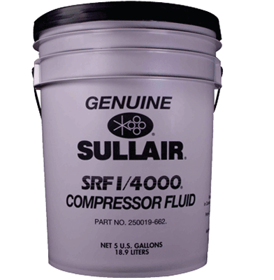 روغن Sullair SRF 1/4000 اصلی | روغن کمپرسور اسکرو سنتتیک با عمر 4000 ساعت | falatoil.com